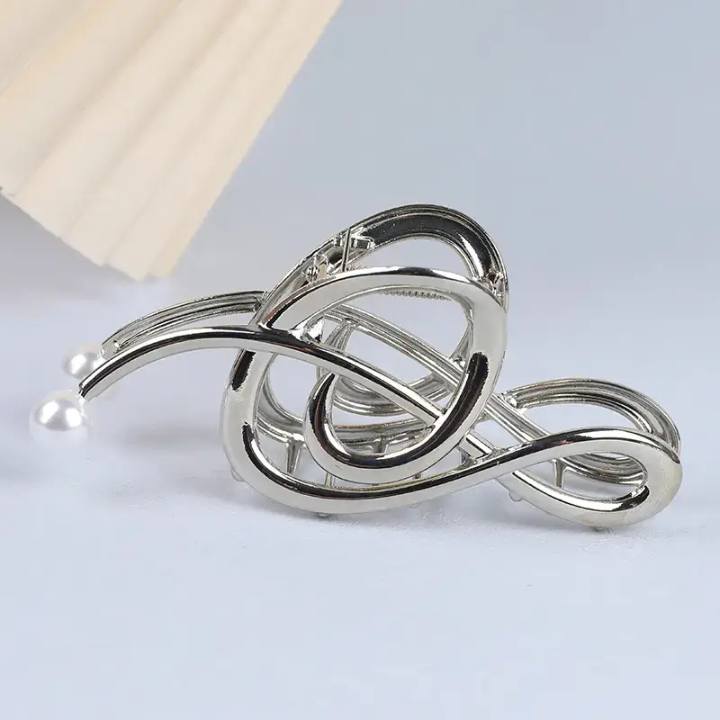 Silver Pearl Hairpin Clip for Women — feature 22
