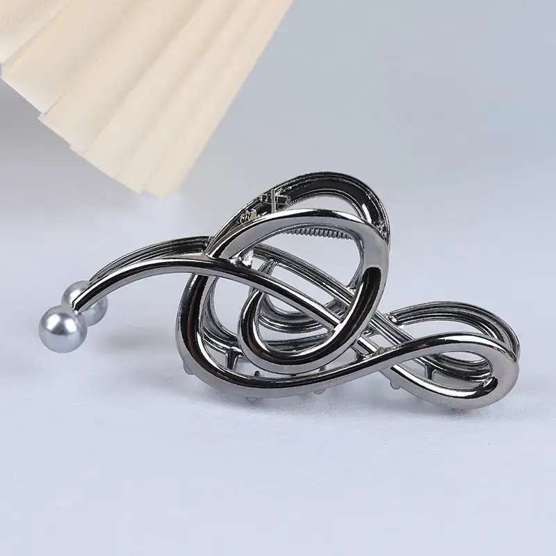 Silver Pearl Hairpin Clip for Women — feature 23