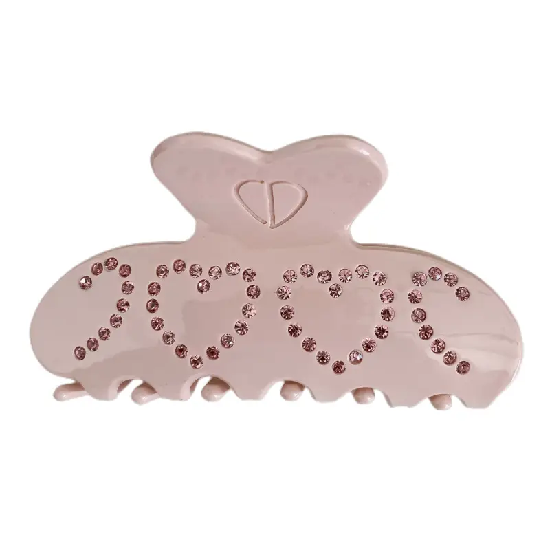 Diamond-embedded Love Clip Hairpin for Girls - Image 8