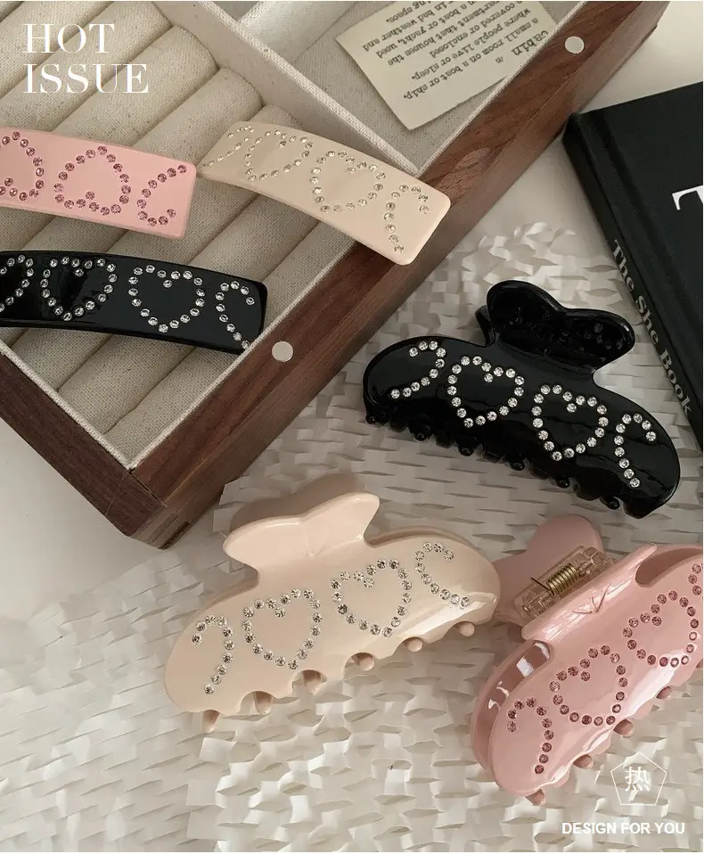 Diamond-embedded Love Clip Hairpin for Girls — feature 20