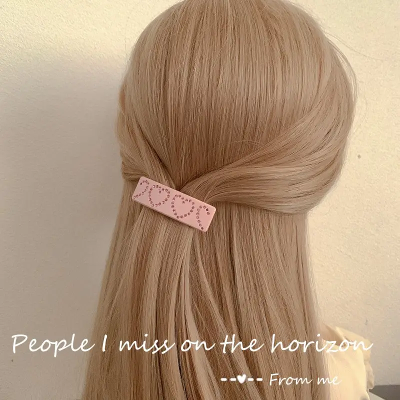 Diamond-embedded Love Clip Hairpin for Girls — feature 30