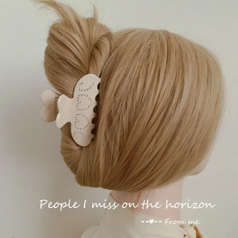 Diamond-embedded Love Clip Hairpin for Girls — feature 32