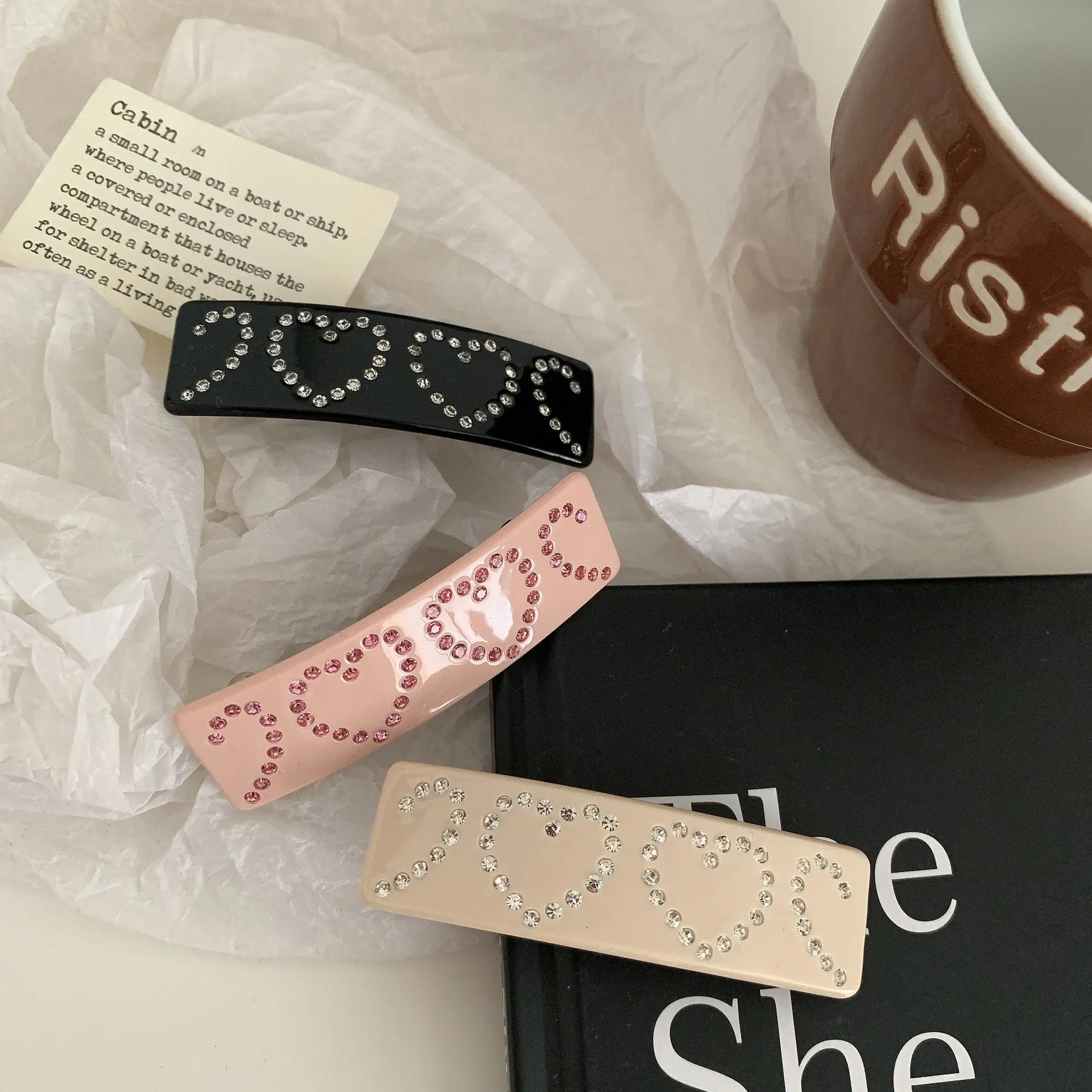 Diamond-embedded Love Clip Hairpin for Girls — feature 41