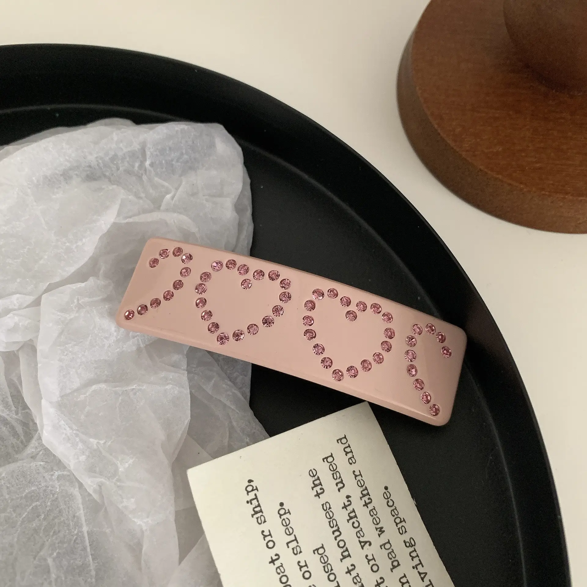 Diamond-embedded Love Clip Hairpin for Girls - Image 2
