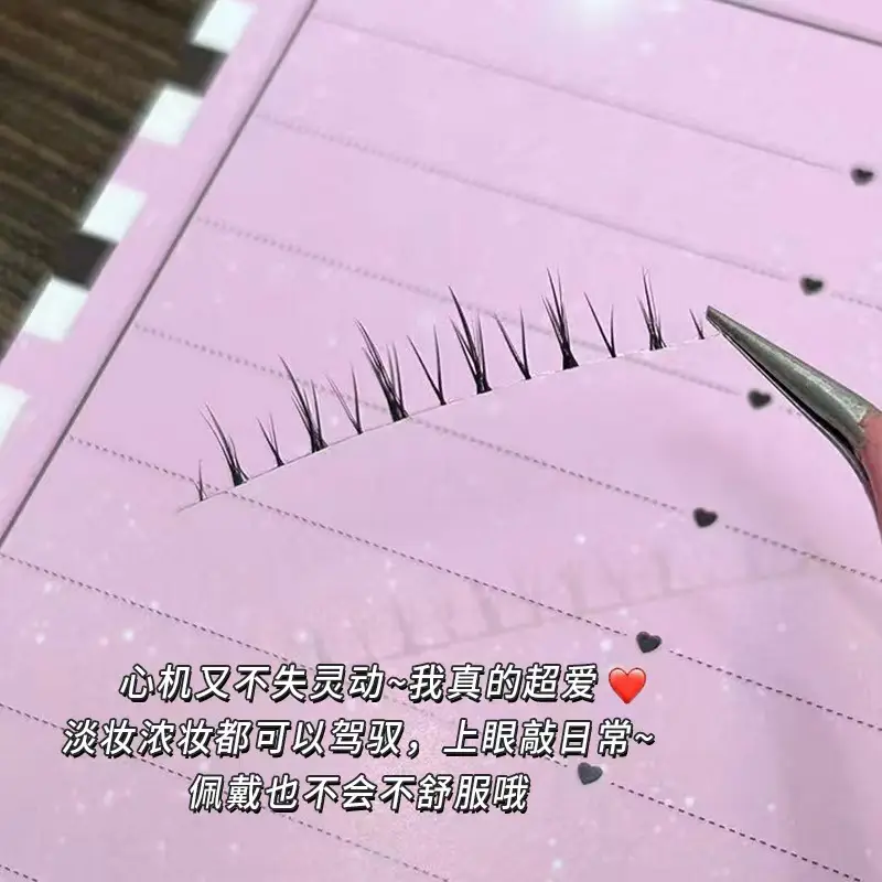 False Eyelashes for Women - 10 Pcs Transparent Fox Ties Set - Image 3