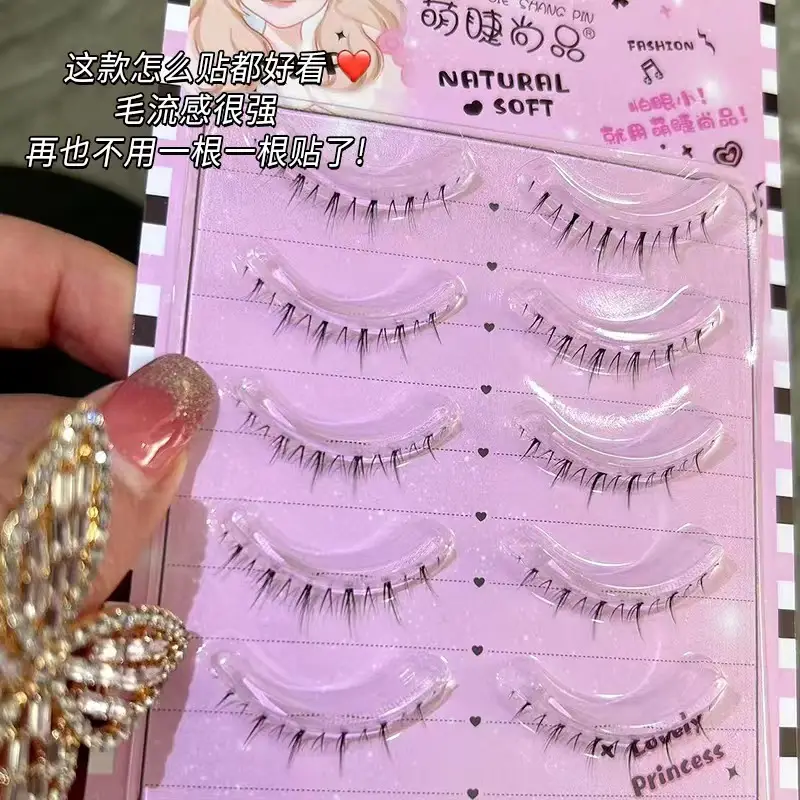 False Eyelashes for Women - 10 Pcs Transparent Fox Ties Set - Image 5
