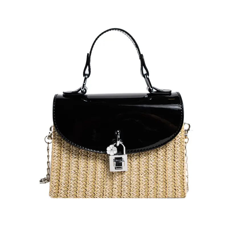 Women's 2023 Summer Casual Crossbody Bag Black Gold - Image 7