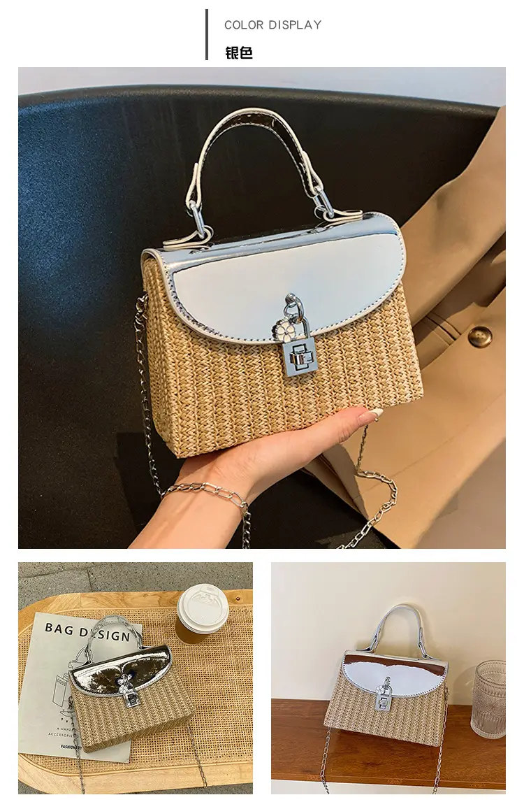 Women's 2023 Summer Casual Crossbody Bag Black Gold — feature 19