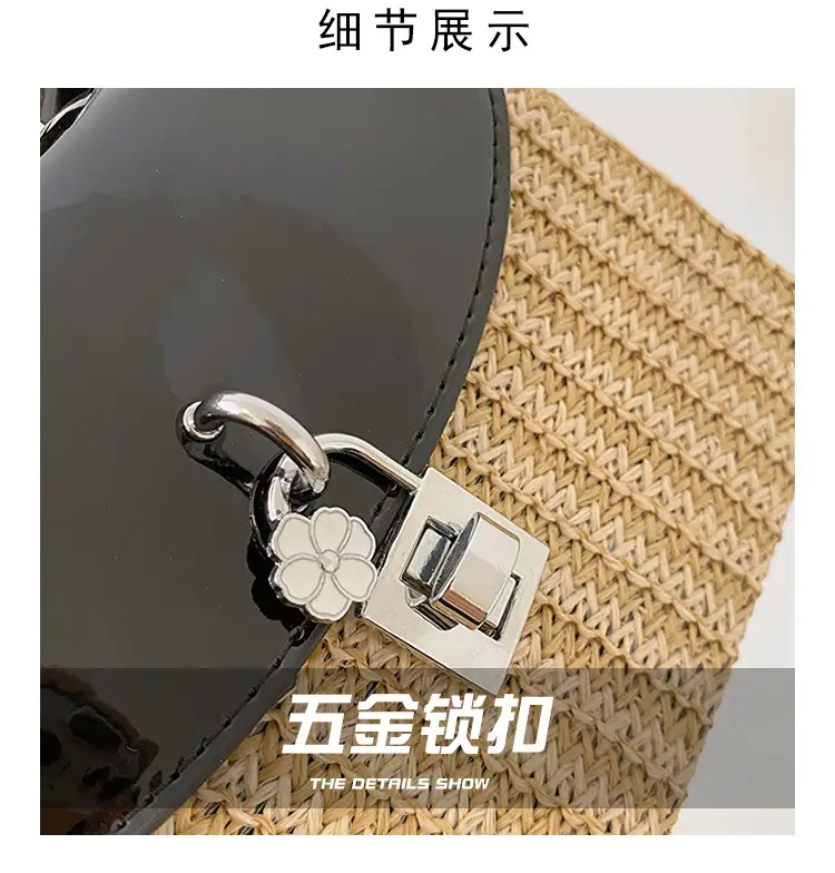 Women's 2023 Summer Casual Crossbody Bag Black Gold — feature 2