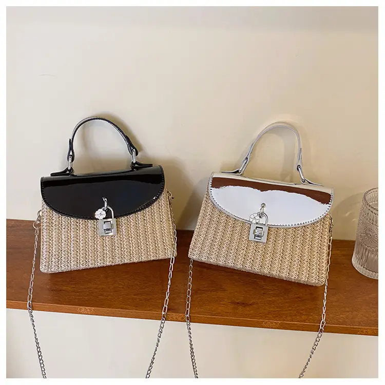 Women's 2023 Summer Casual Crossbody Bag Black Gold — feature 20