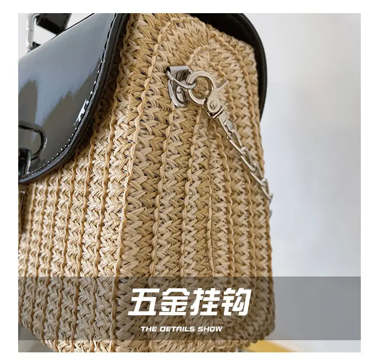 Women's 2023 Summer Casual Crossbody Bag Black Gold — feature 4