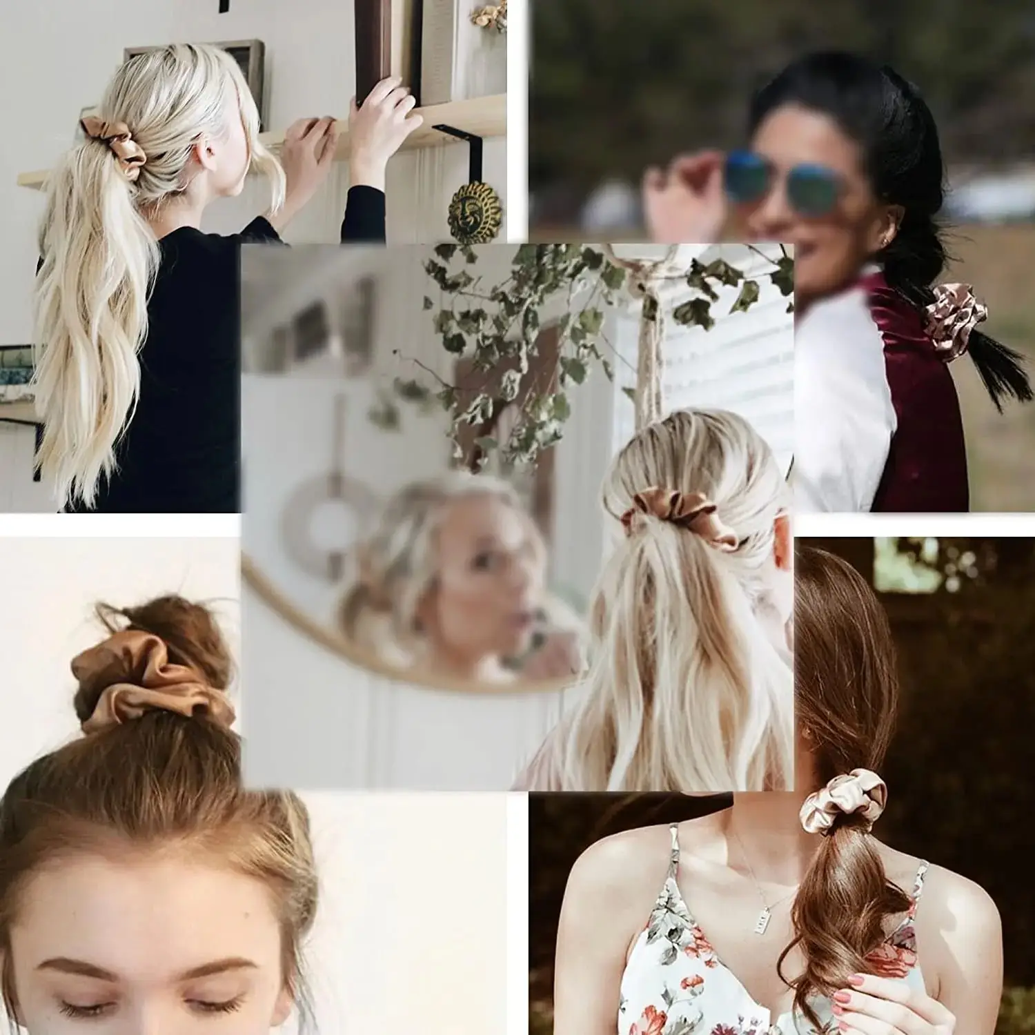 Pink Silk Hair Scrunchie 30mm High-Quality — feature 14