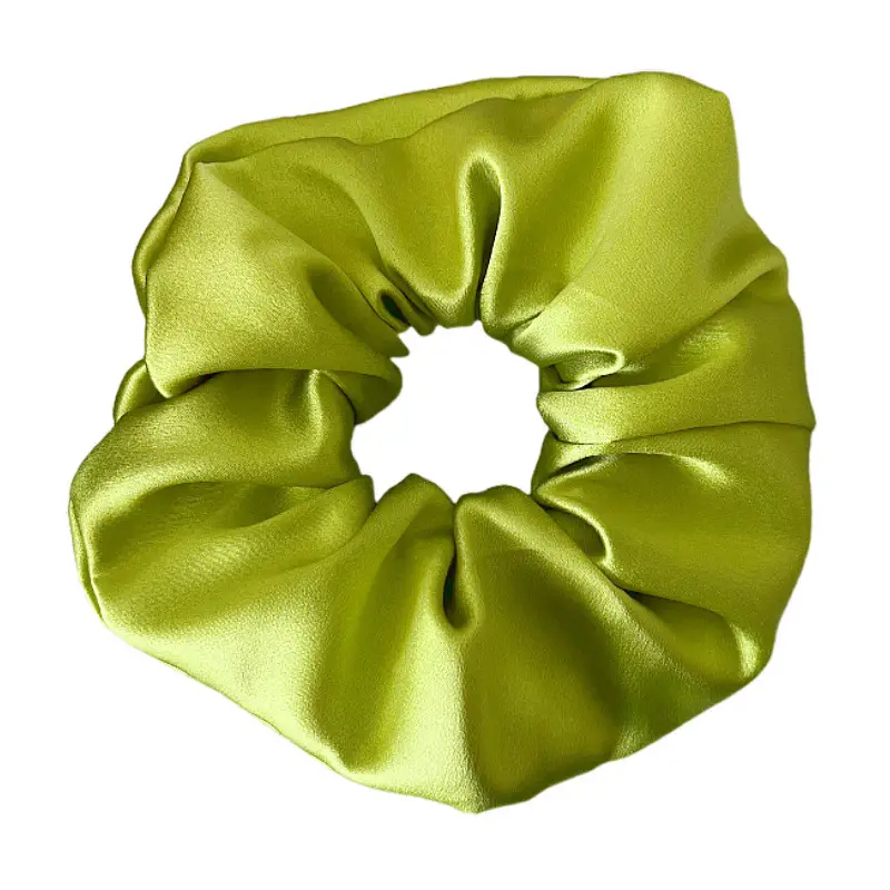 Pink Silk Hair Scrunchie 30mm High-Quality - Image 10