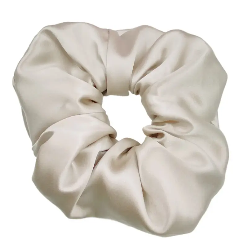 Pink Silk Hair Scrunchie 30mm High-Quality - Image 11