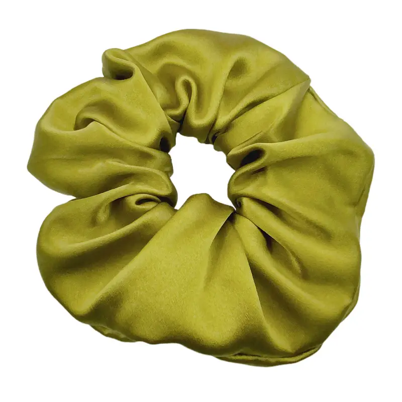 Pink Silk Hair Scrunchie 30mm High-Quality - Image 12