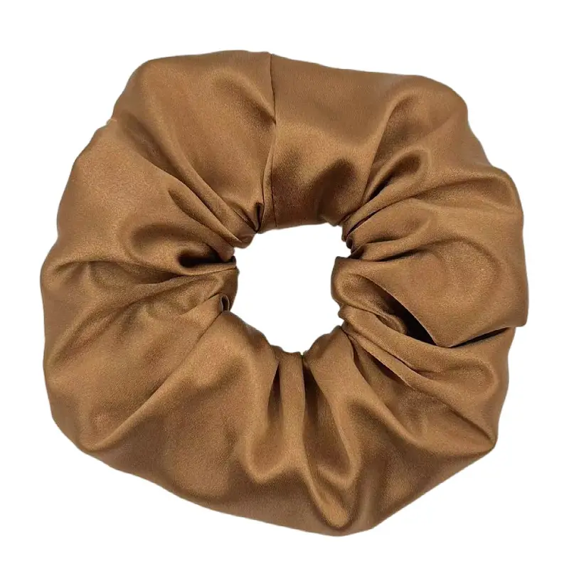 Pink Silk Hair Scrunchie 30mm High-Quality - Image 13