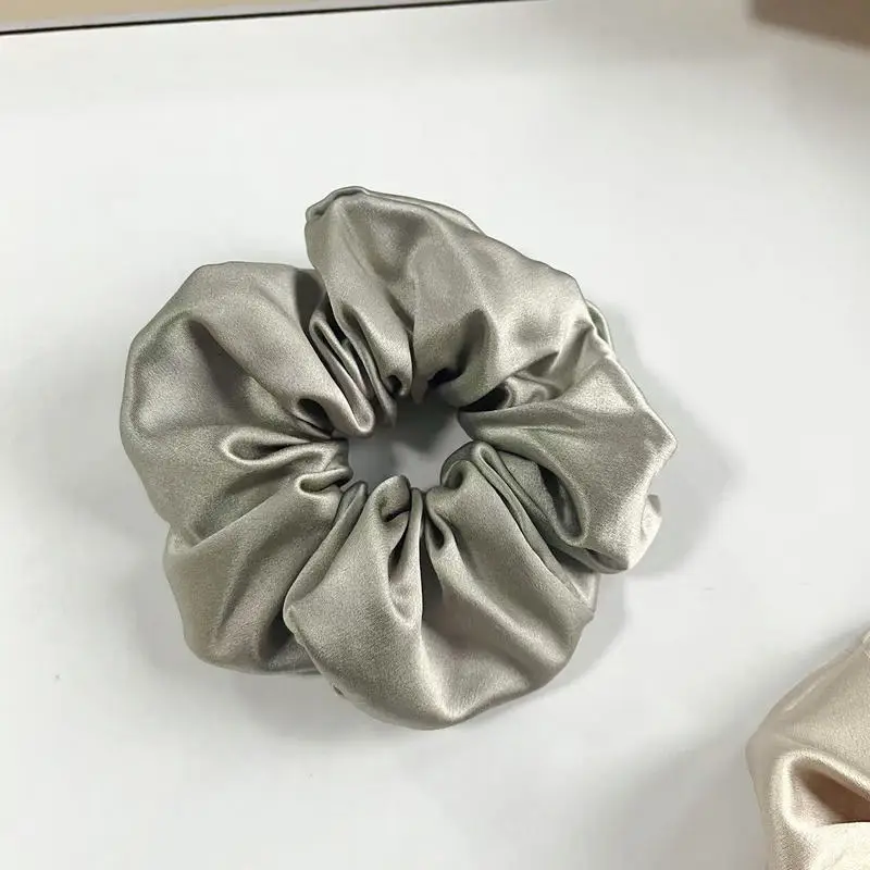 Pink Silk Hair Scrunchie 30mm High-Quality - Image 27