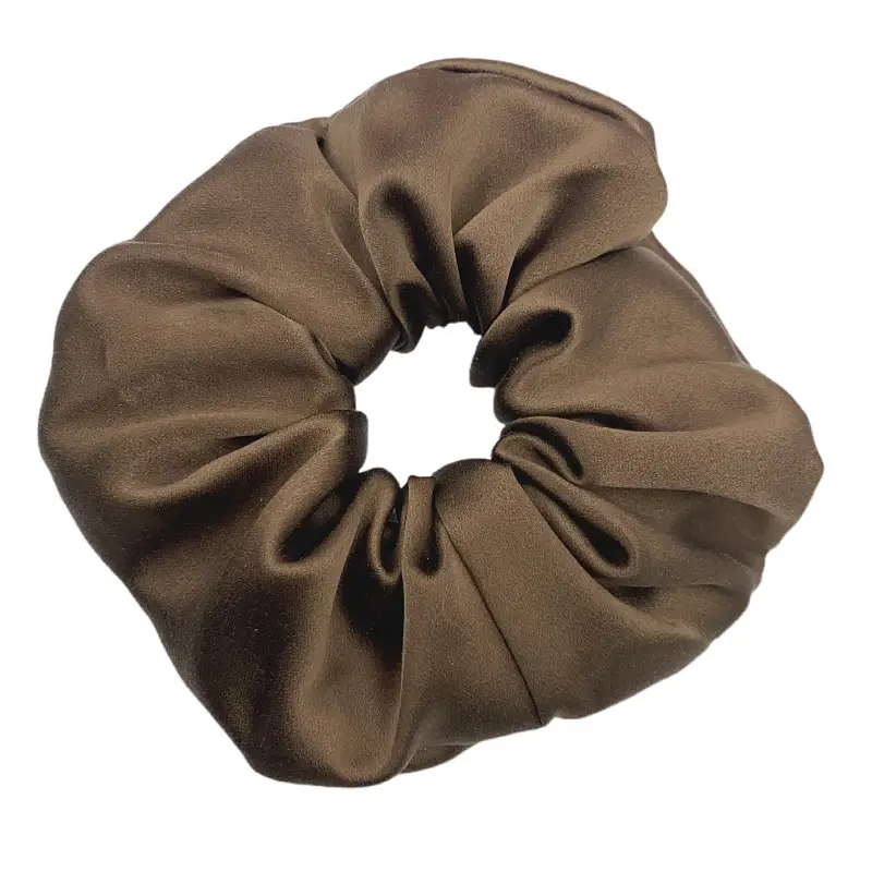Pink Silk Hair Scrunchie 30mm High-Quality - Image 3