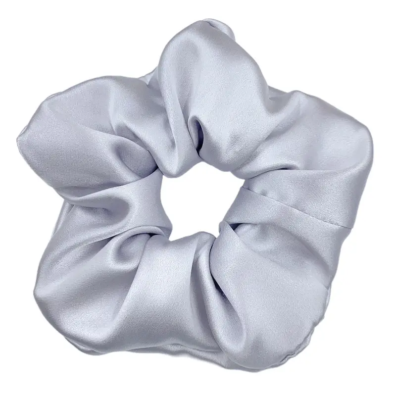 Pink Silk Hair Scrunchie 30mm High-Quality - Image 9