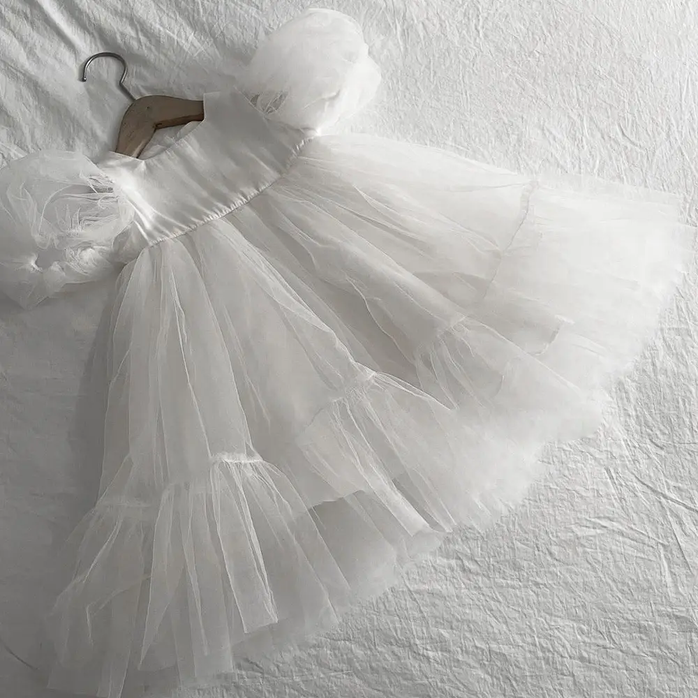 Girls' White Tulle Skirt Dress Summer 2026 — feature 7