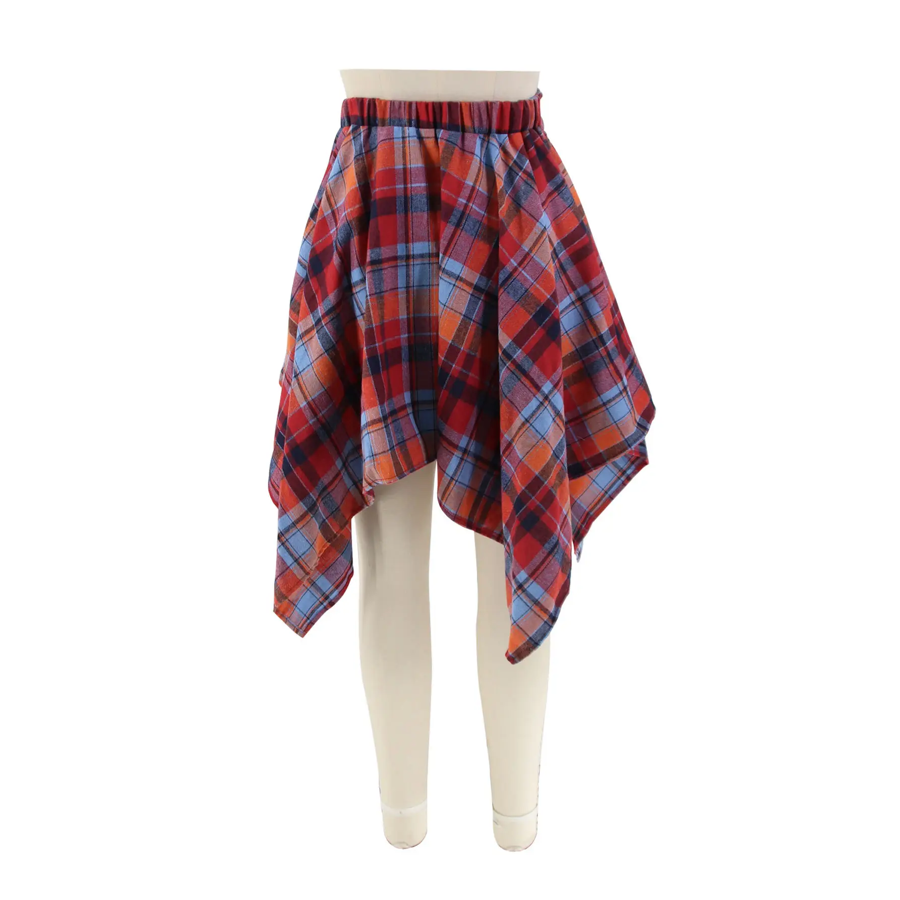 Women Crossbody Plaid Skirt & Gold Boots Set — feature 20