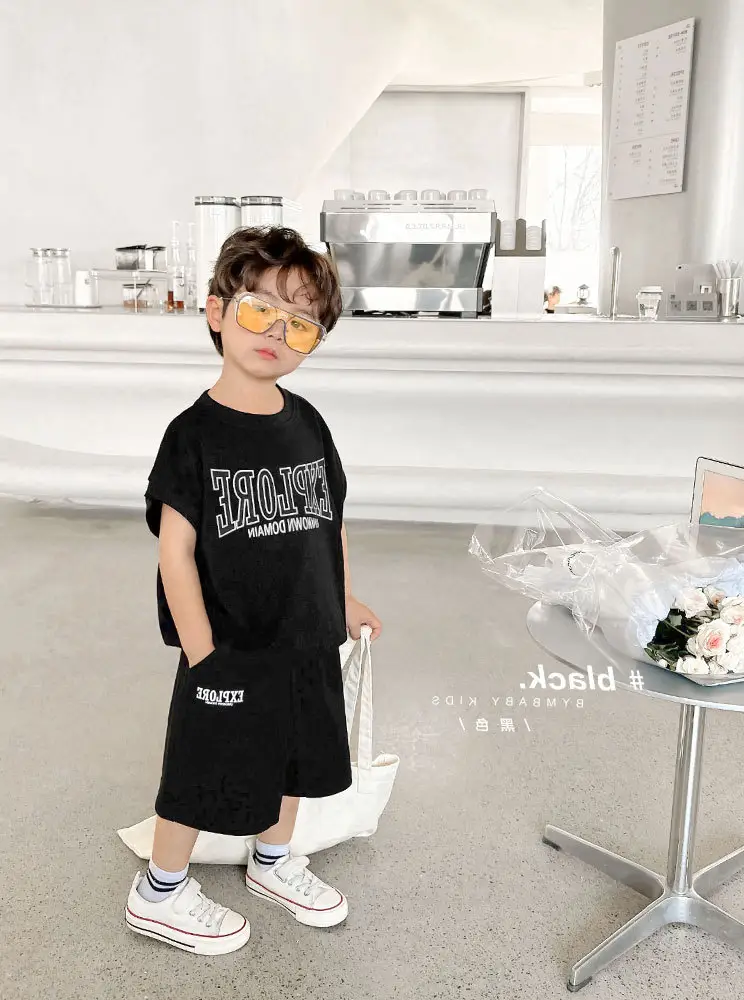 Boys Printed T-Shirt Shorts 26 Summer Export Clothing — feature 14