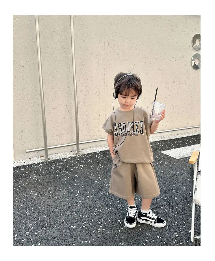 Boys Printed T-Shirt Shorts 26 Summer Export Clothing — feature 16