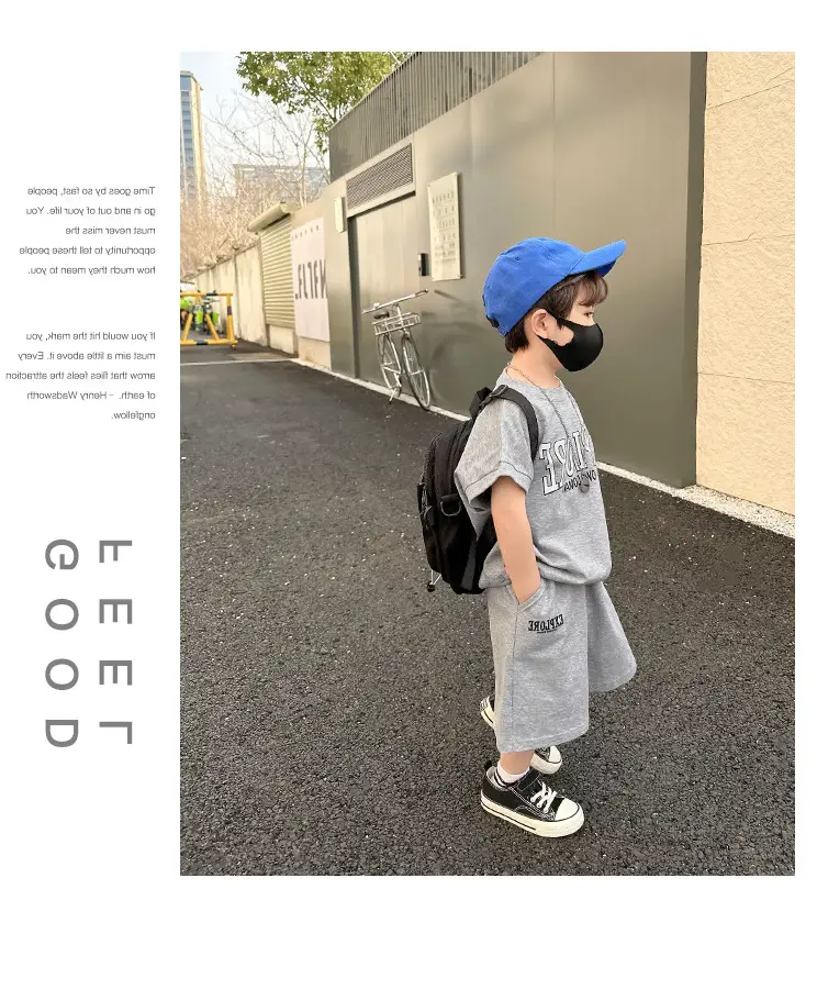 Boys Printed T-Shirt Shorts 26 Summer Export Clothing — feature 20