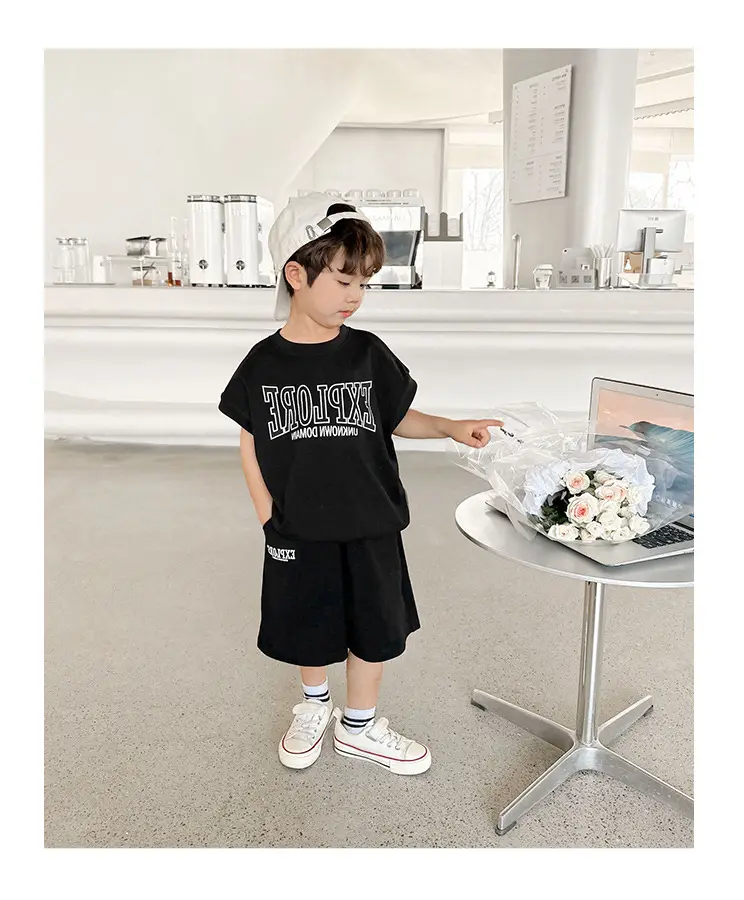 Boys Printed T-Shirt Shorts 26 Summer Export Clothing — feature 21