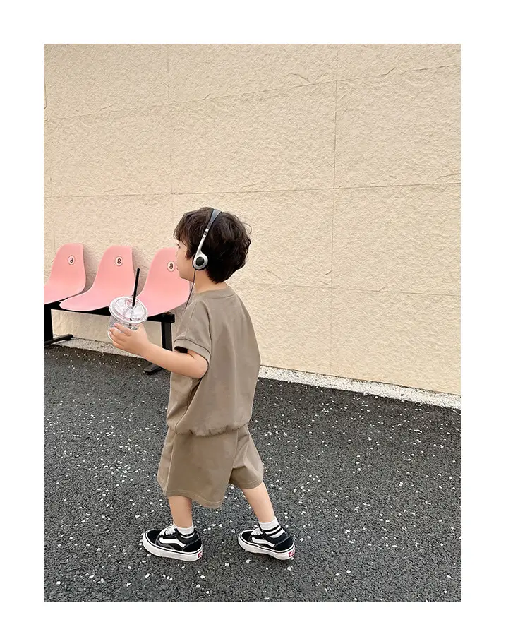 Boys Printed T-Shirt Shorts 26 Summer Export Clothing — feature 22