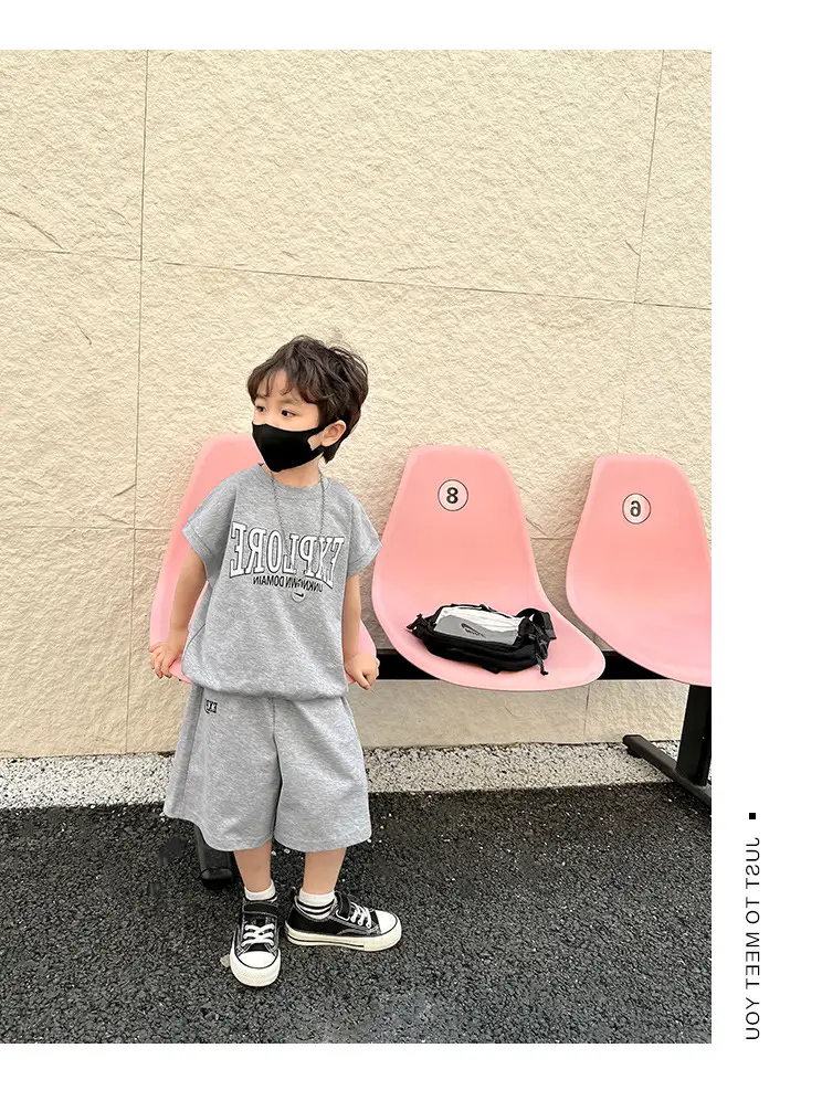 Boys Printed T-Shirt Shorts 26 Summer Export Clothing — feature 6