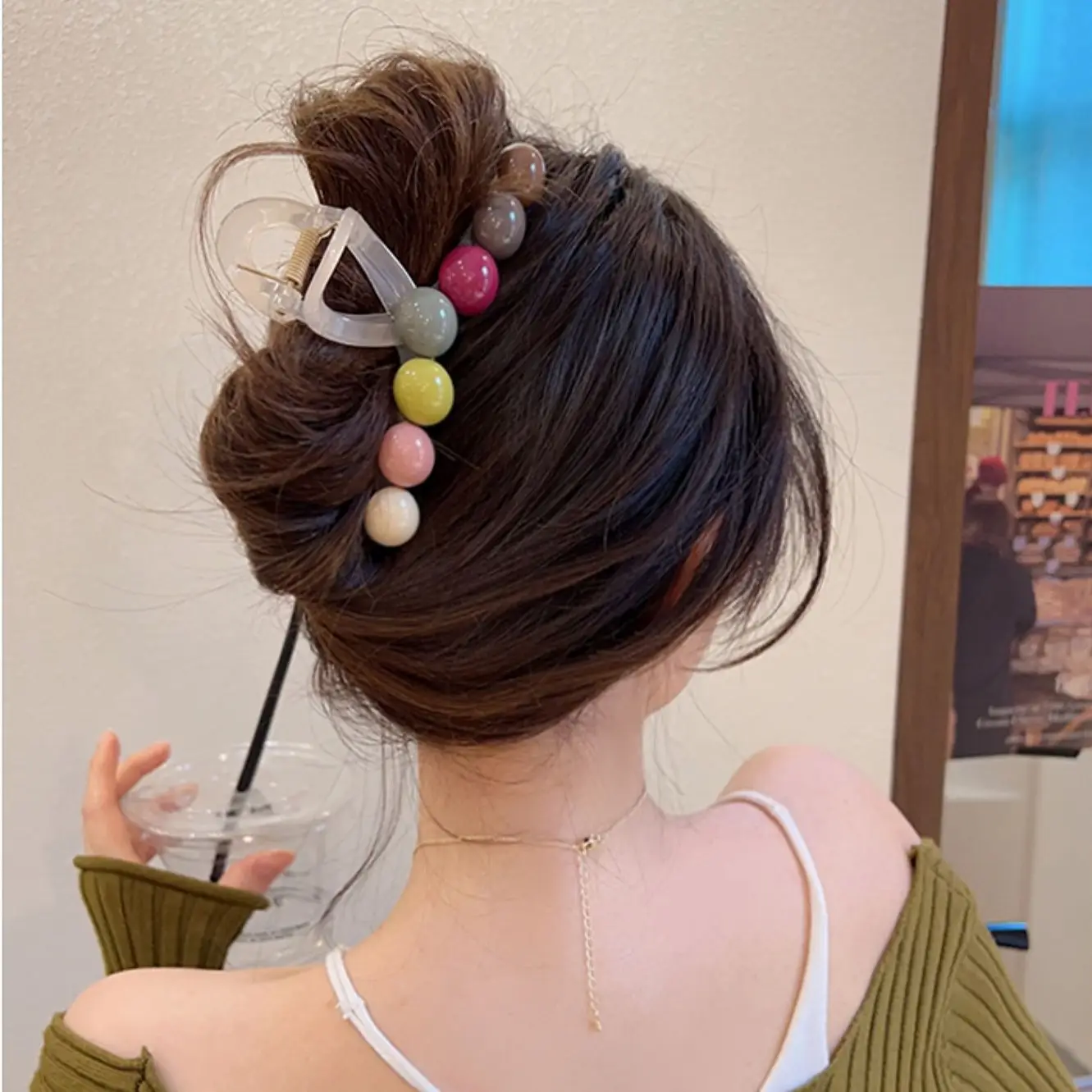 2023 New Clamp Large Hairpin with Rainbow Candy Clips - Image 3
