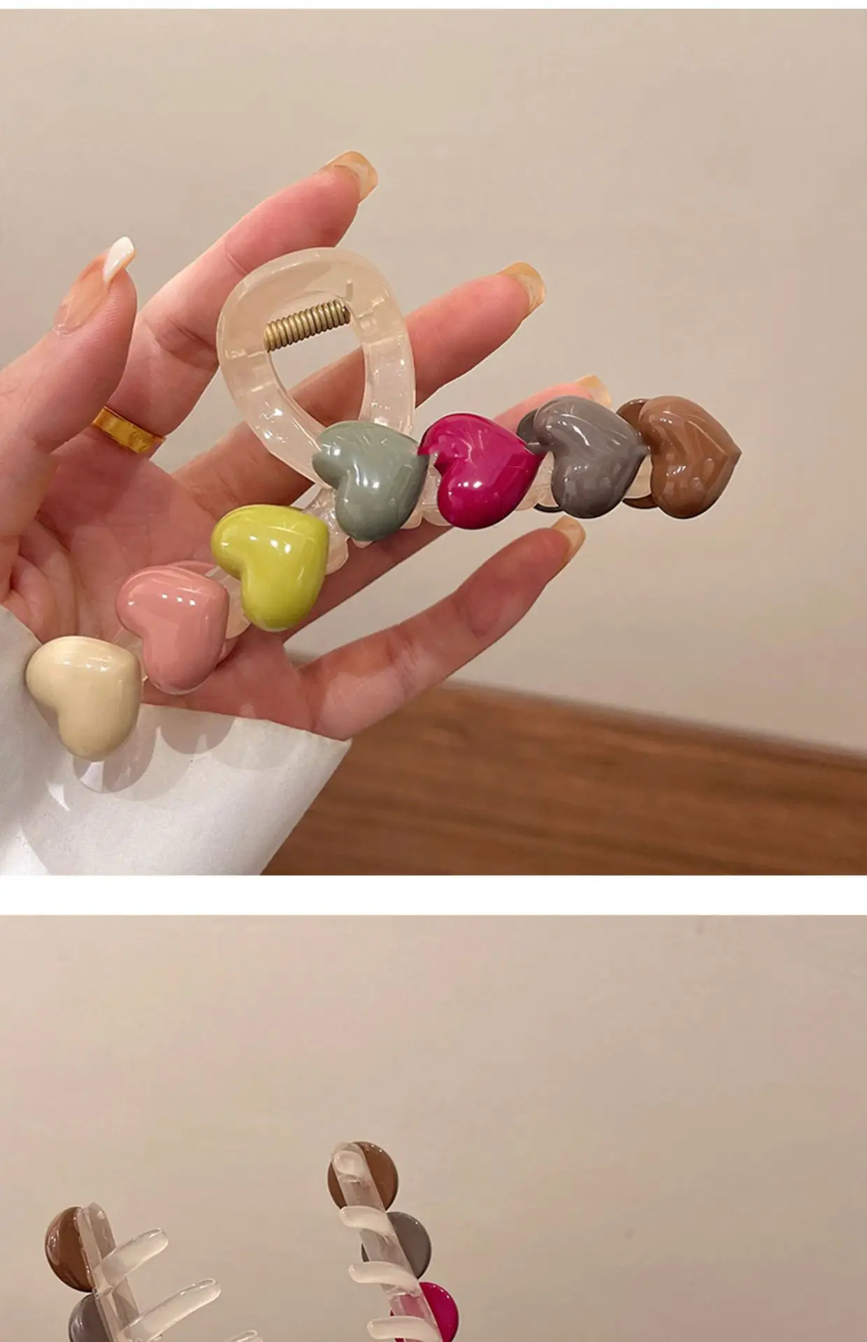 2023 New Clamp Large Hairpin with Rainbow Candy Clips — feature 15