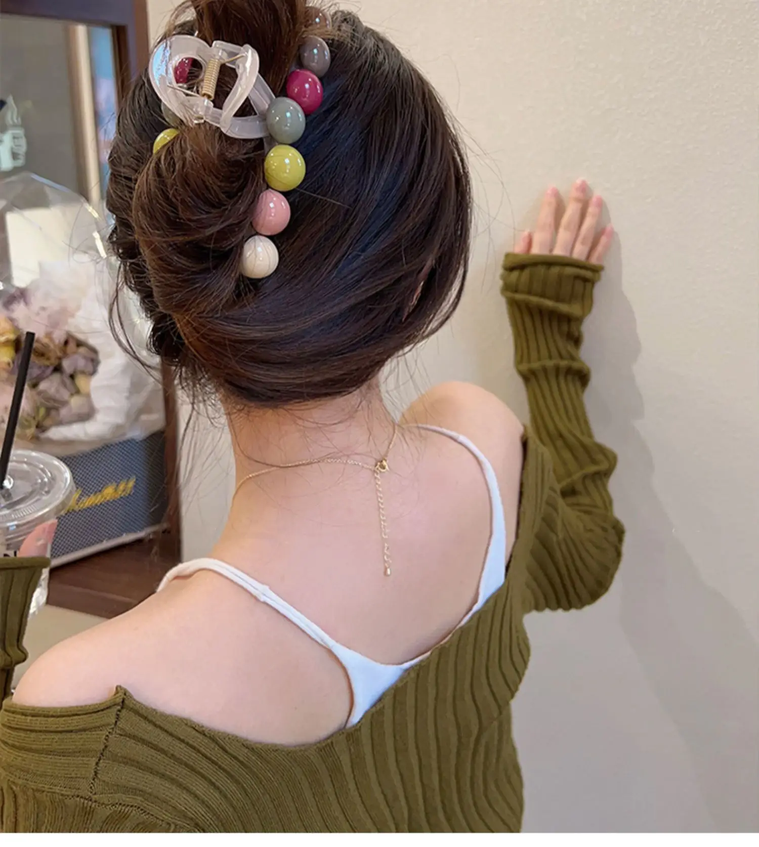 2023 New Clamp Large Hairpin with Rainbow Candy Clips — feature 4