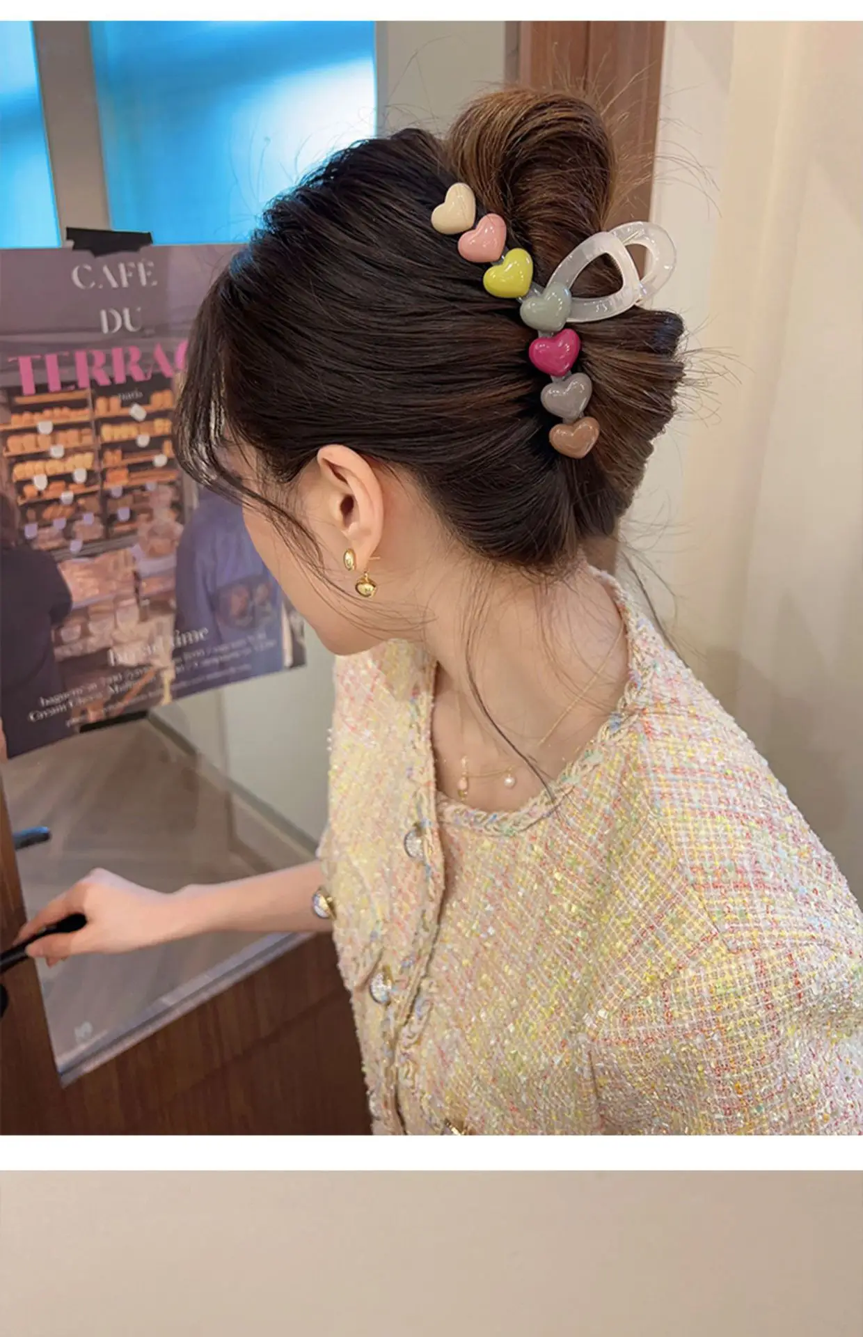 2023 New Clamp Large Hairpin with Rainbow Candy Clips — feature 5