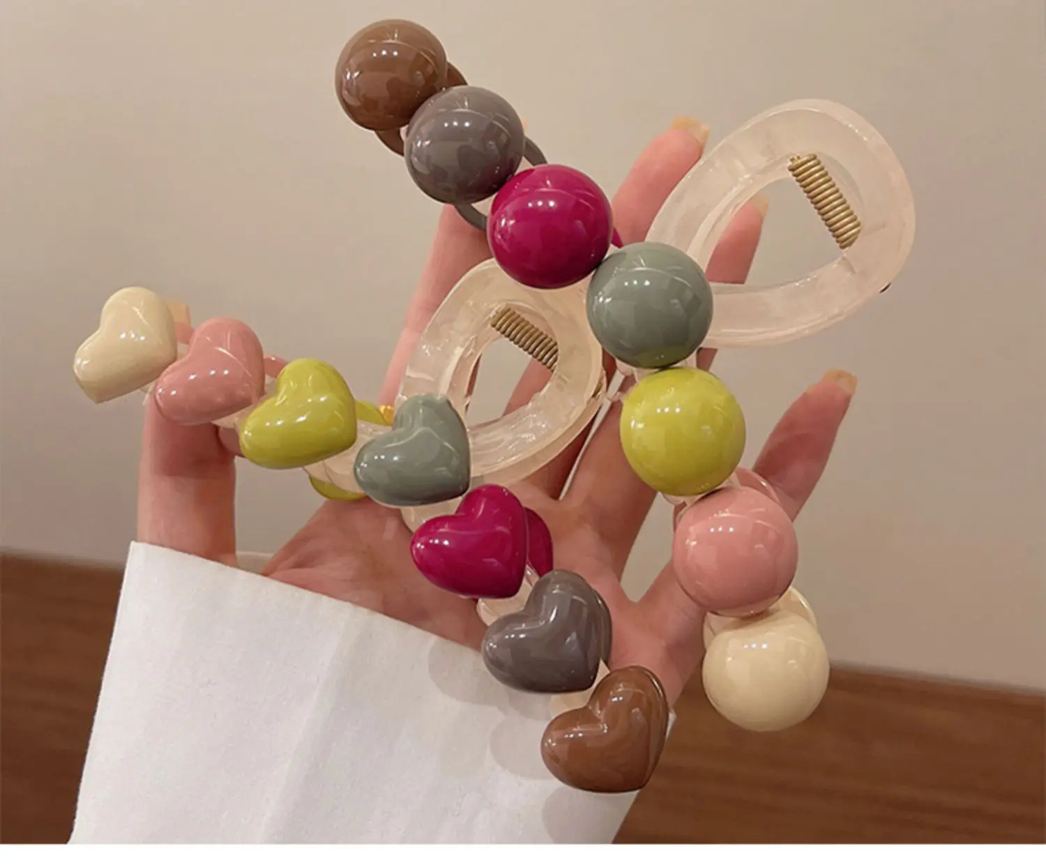 2023 New Clamp Large Hairpin with Rainbow Candy Clips — feature 6