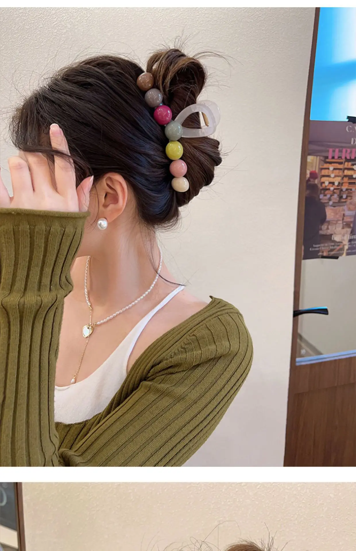 2023 New Clamp Large Hairpin with Rainbow Candy Clips — feature 7