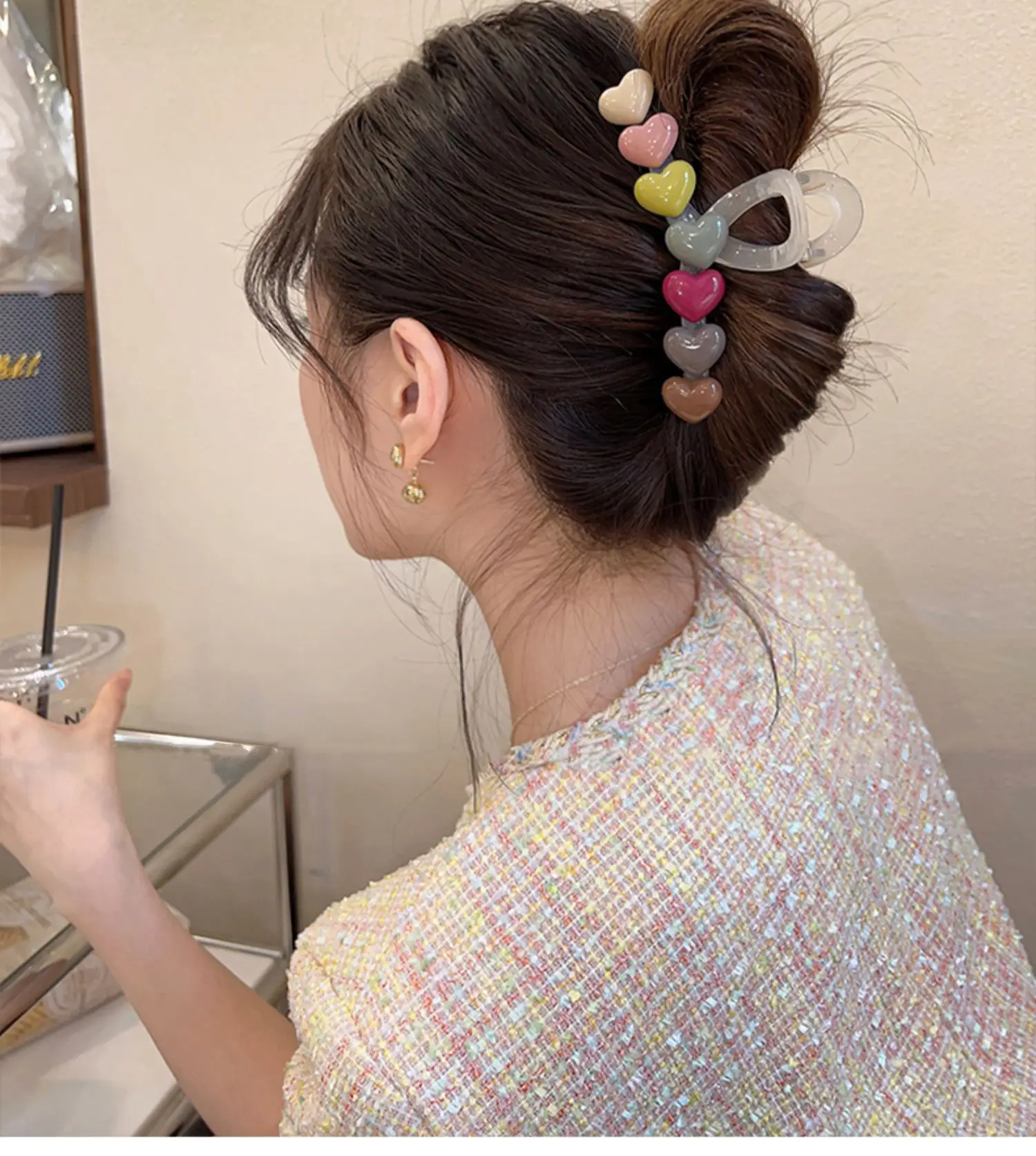 2023 New Clamp Large Hairpin with Rainbow Candy Clips — feature 8