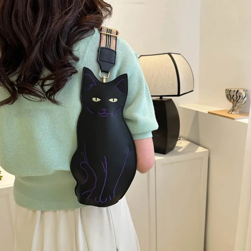 Cute Cat Chest Bag Women 2026 Korean Style - Image 4