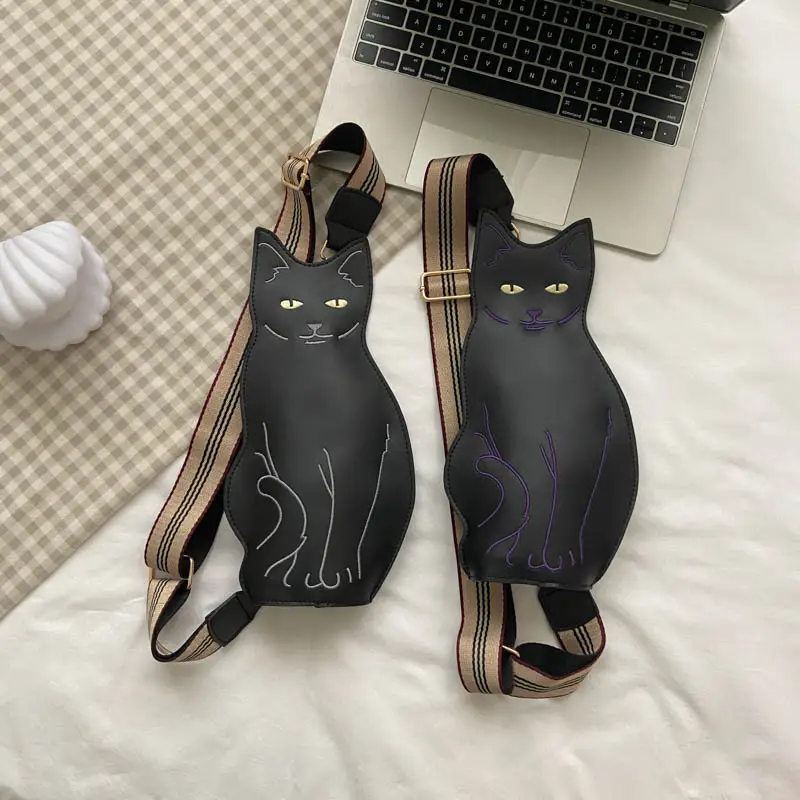 Cute Cat Chest Bag Women 2026 Korean Style - Image 5