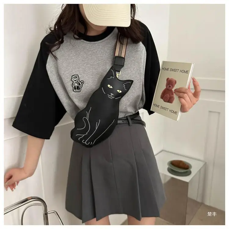 Cute Cat Chest Bag Women 2026 Korean Style — feature 14