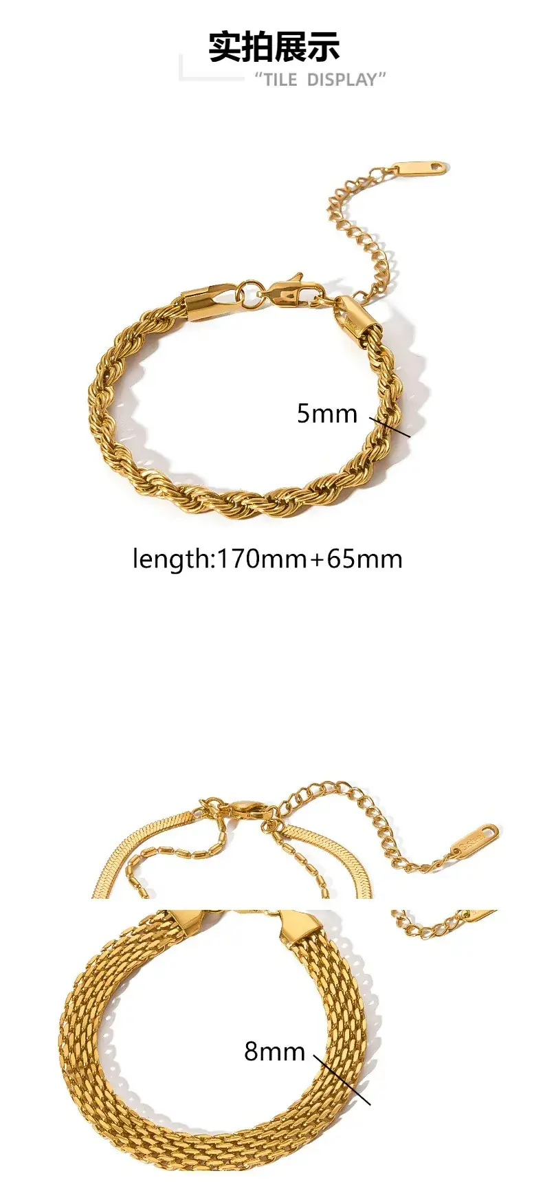 12mm European Cross Bracelet Titanium Steel 30g — feature 9