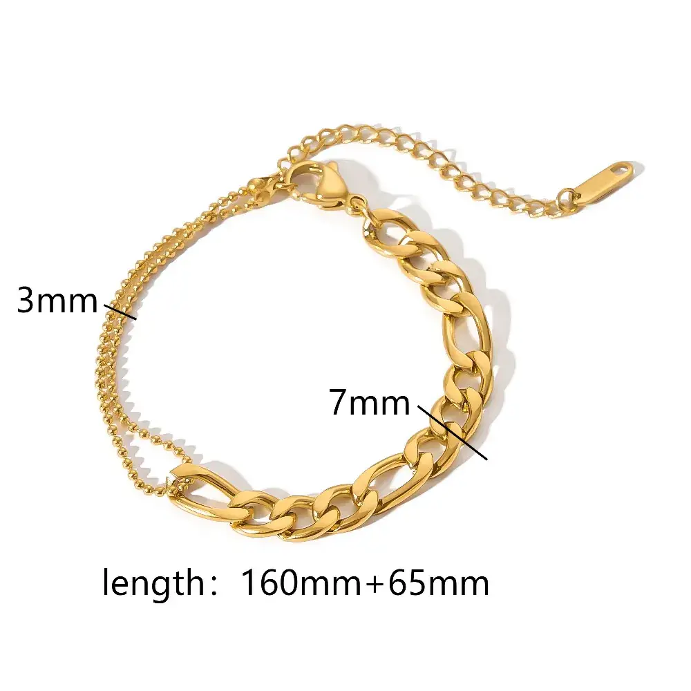 12mm European Cross Bracelet Titanium Steel 30g - Image 11