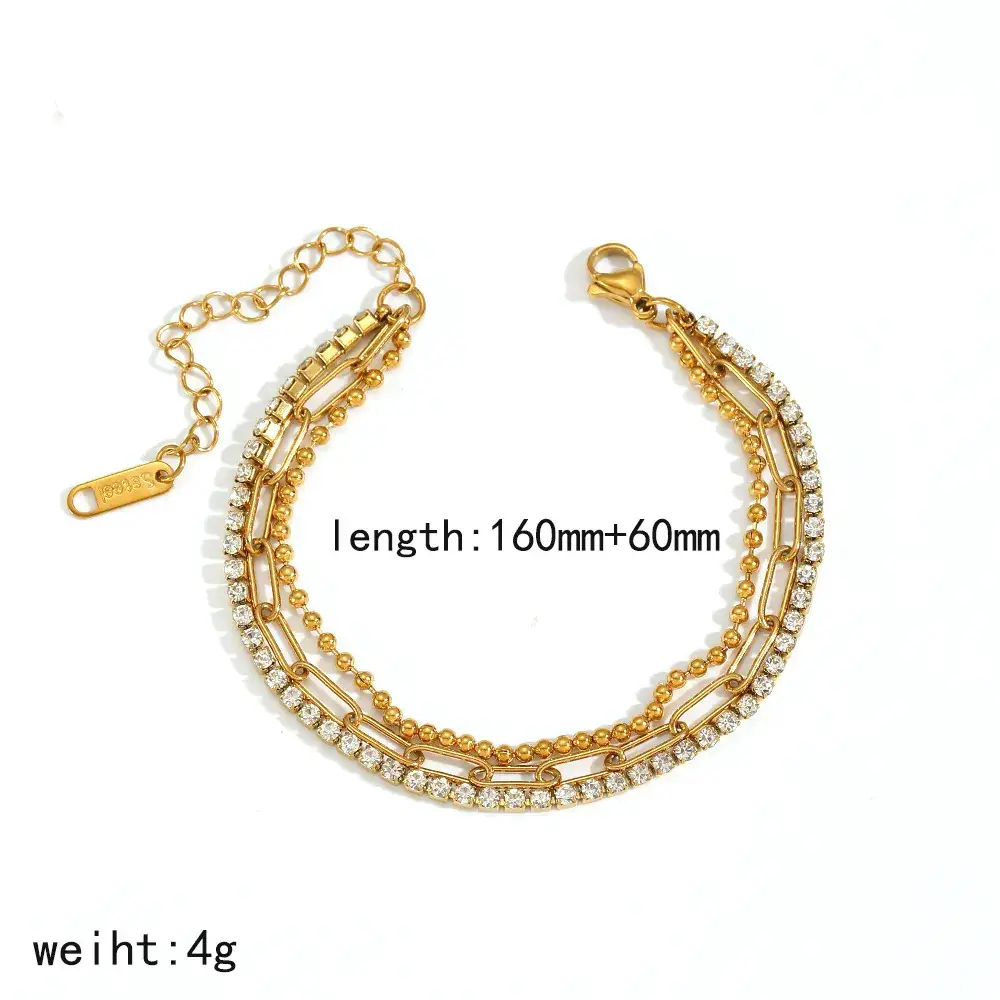 12mm European Cross Bracelet Titanium Steel 30g - Image 16