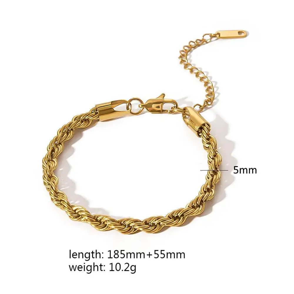 12mm European Cross Bracelet Titanium Steel 30g - Image 4