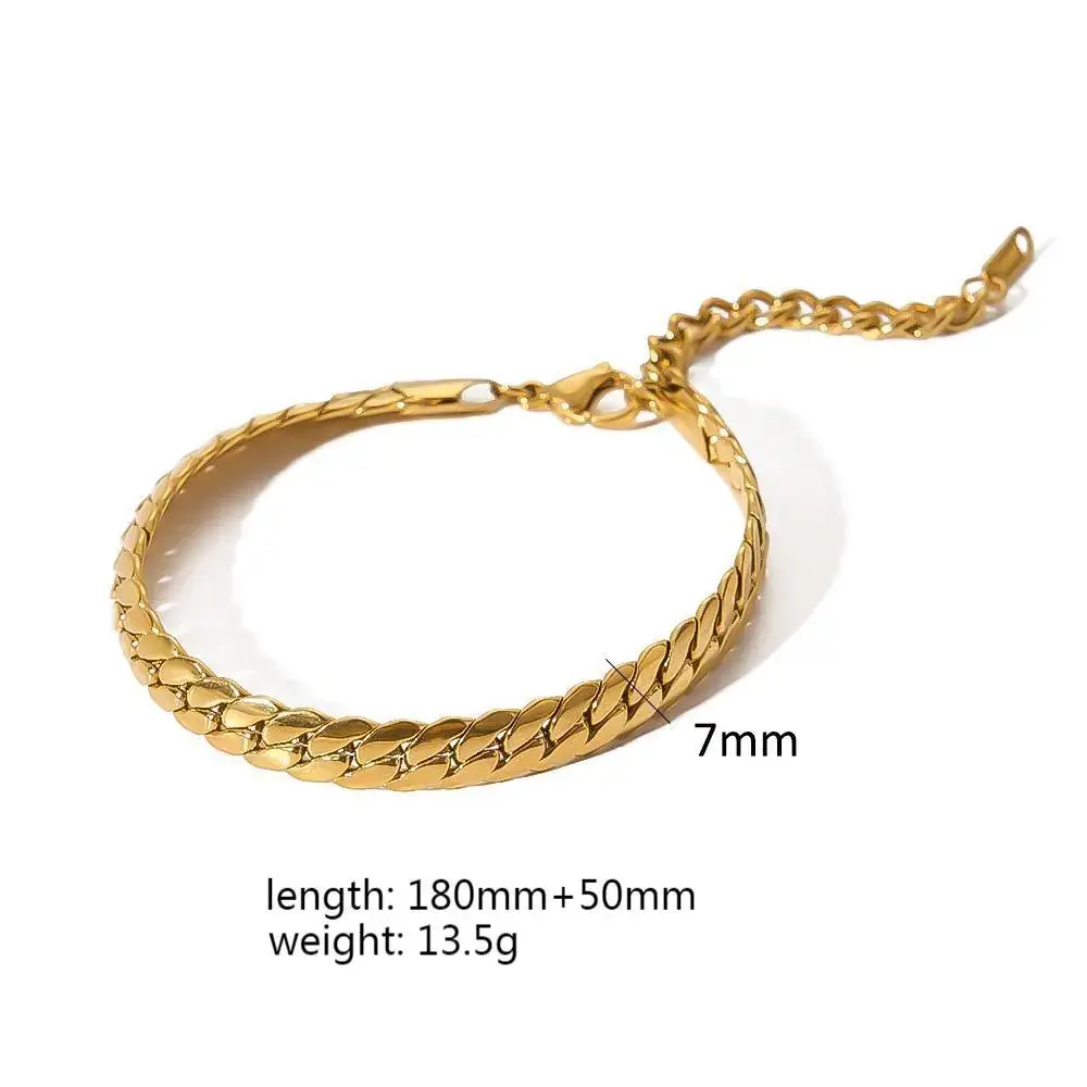 12mm European Cross Bracelet Titanium Steel 30g - Image 7
