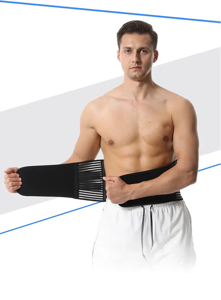 Men's Cross-Border Waist Belt Fixed Pad Sports Fitness Belt — feature 15