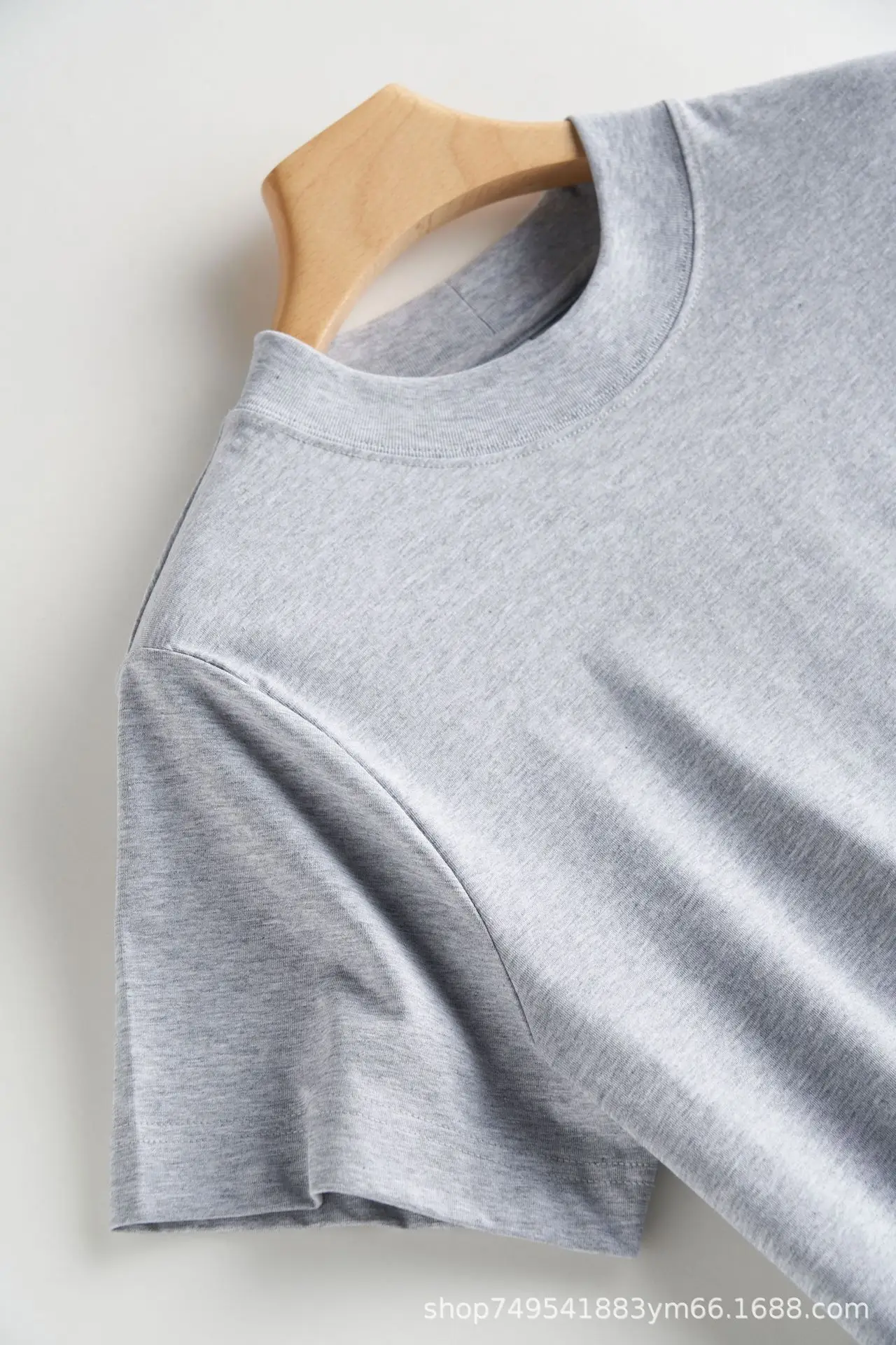 Women Black Cotton T-Shirt with Chic Collar - Image 3