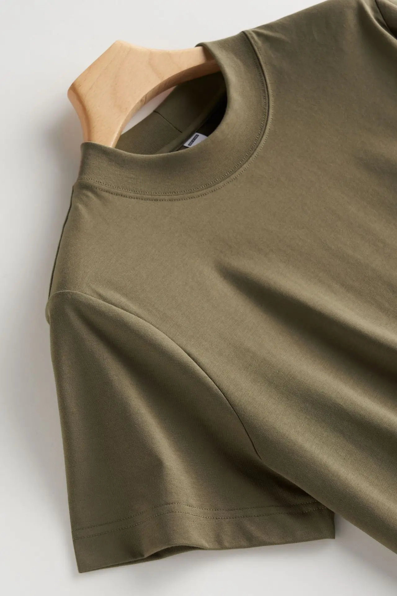 Women Black Cotton T-Shirt with Chic Collar - Image 7