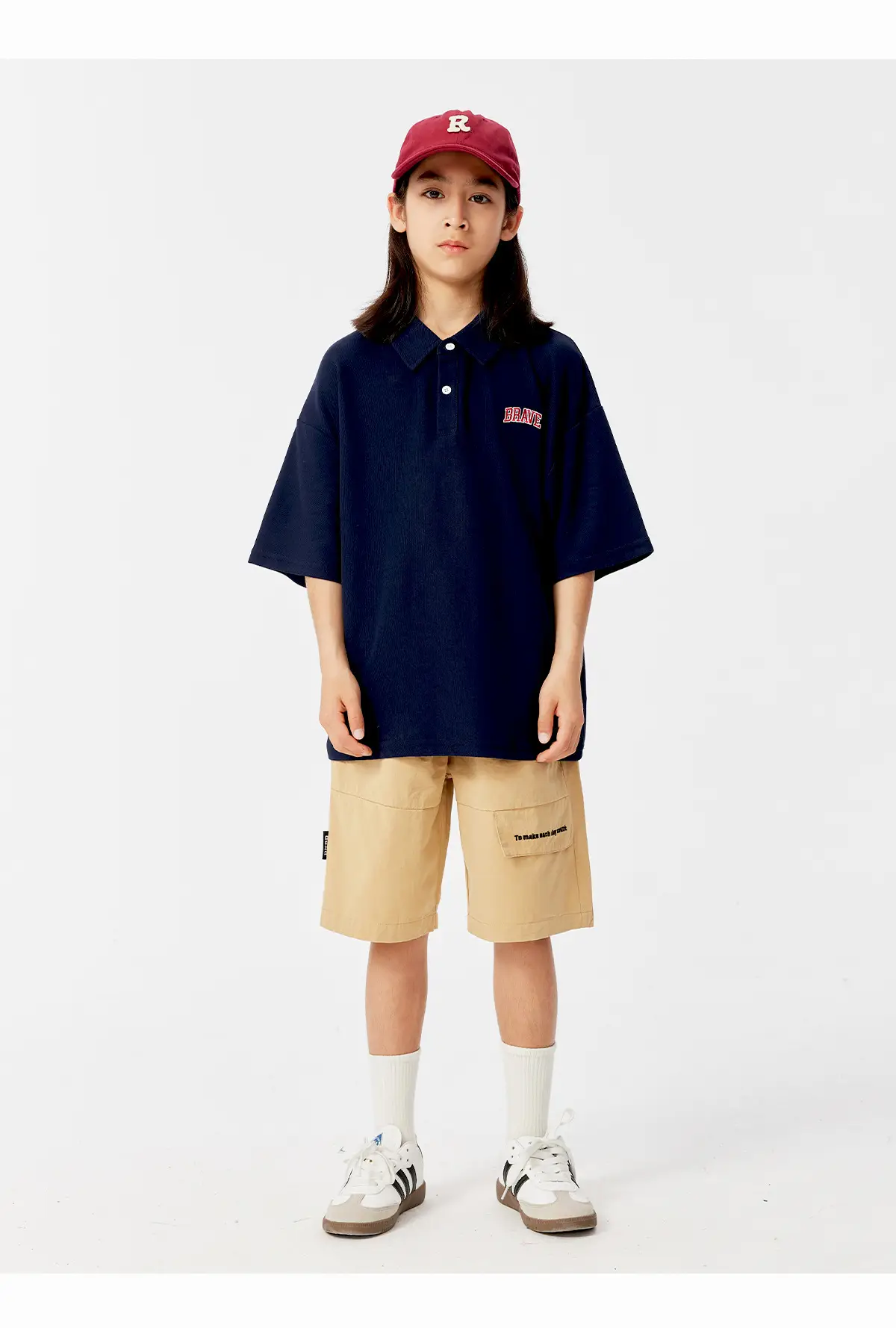 Kids Boys Navy Polo T-Shirt Short Sleeve — feature 17